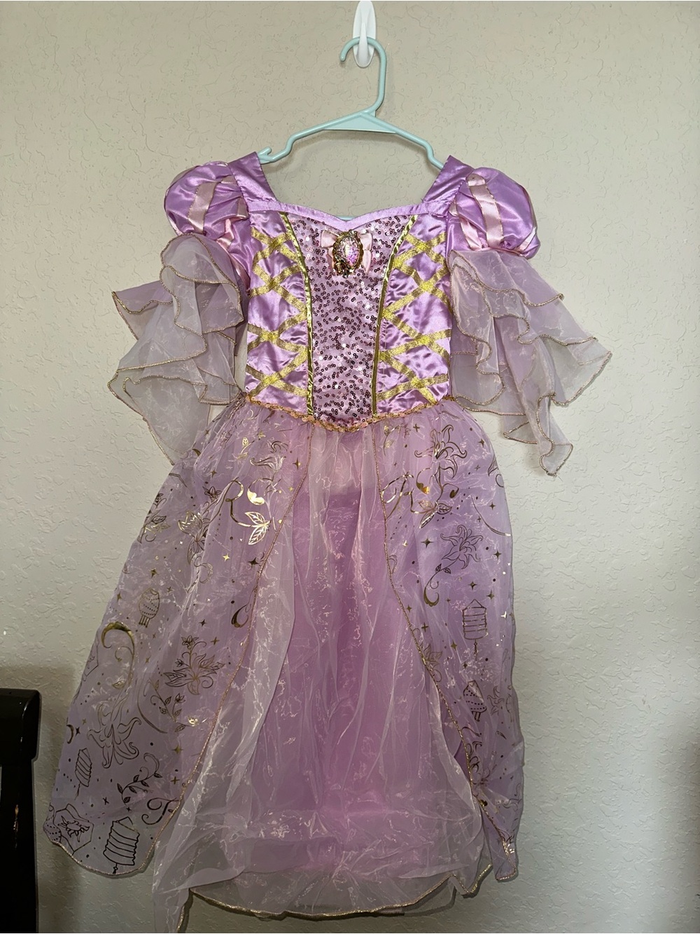 Girls' Sparkle Princess Rapunzel Dress - Pink